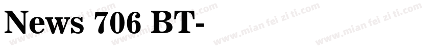 News 706 BT字体转换